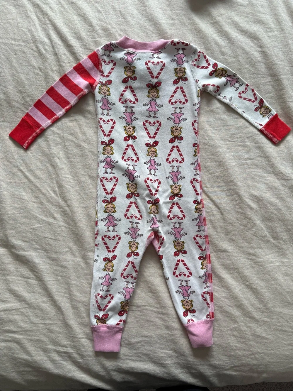 Hanna Andersson Organic Cotton Zip Sleeper 18-24M Dr Seuss Grinch Christmas